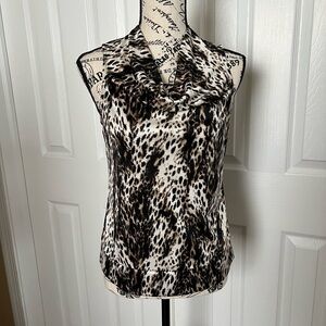 Leopard Print Sleeveless Top